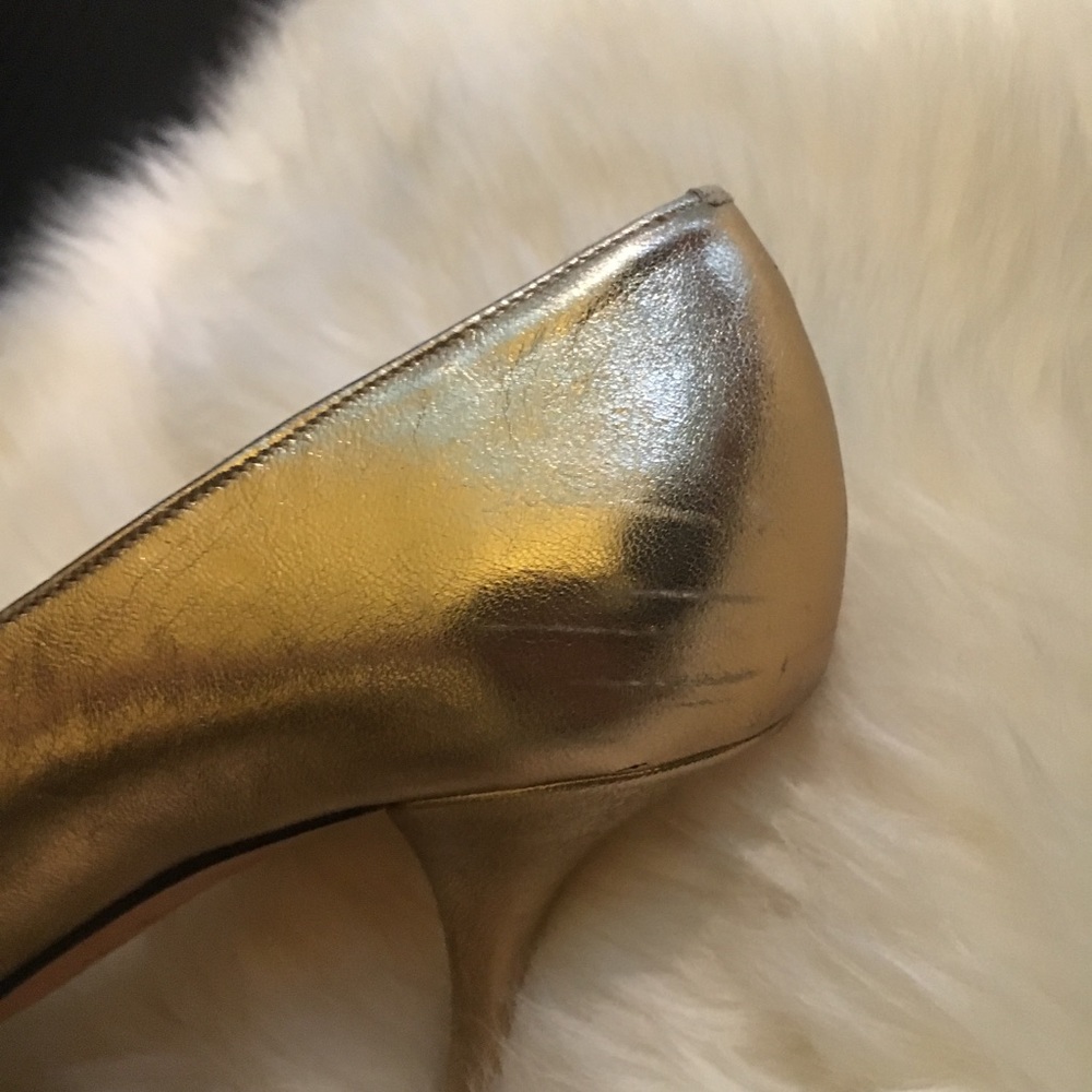 Gold Banana Republic Heels - Picture 4 of 6